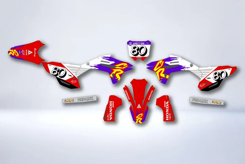 Kit déco Honda CRF 250 2022-2024 & CRF 450 2021-2024 - RAZTRON