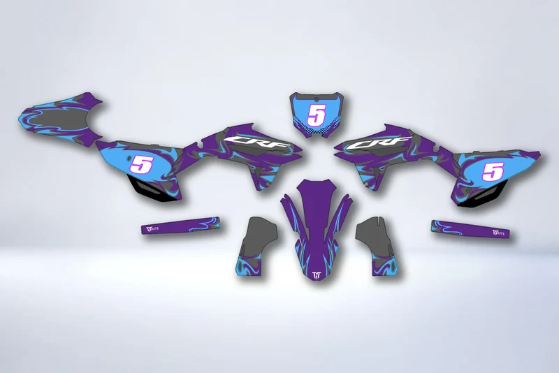 Kit déco Honda CRF 250 2022-2024 & CRF 450 2021-2024 - ZYNTRIX