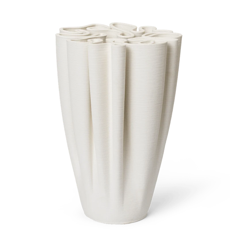 Dedali Vase off-white 25,5cm - ferm LIVING