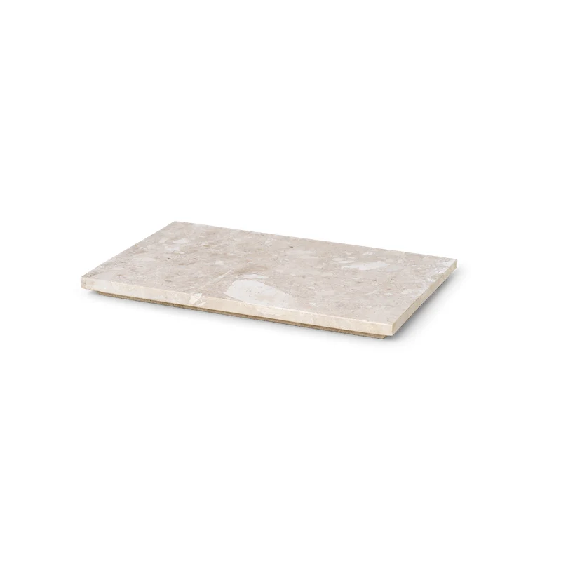 Auflage aus Marmor Beige für Plant Box - ferm Living