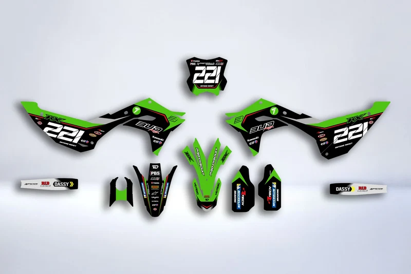 Kit Déco KAWASAKI KXF 250 2025 & KXF 450 2024-2025 - ZAPTOR