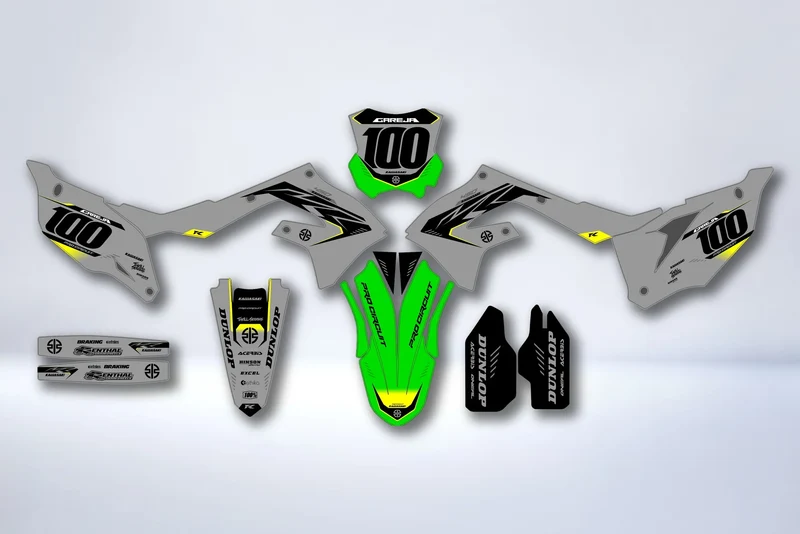 Kit Déco Kawasaki KXF 250 2021-2024 & KXF 450 2019-2023 - Zyvora