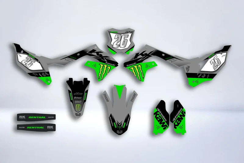 Kit Déco Kawasaki KXF 250 2021-2024 & KXF 450 2019-2023 - Zyntro