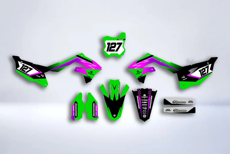 Kit Déco Kawasaki KXF 250 2021-2024 & KXF 450 2019-2023 - Vyrnex