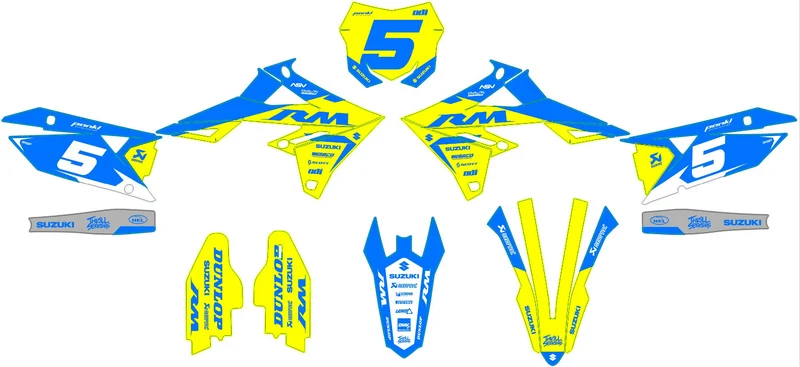 Kit déco SUZUKI RM-Z 450 2018-2025 & RM-Z 250 2019-2025 - IGNITIX