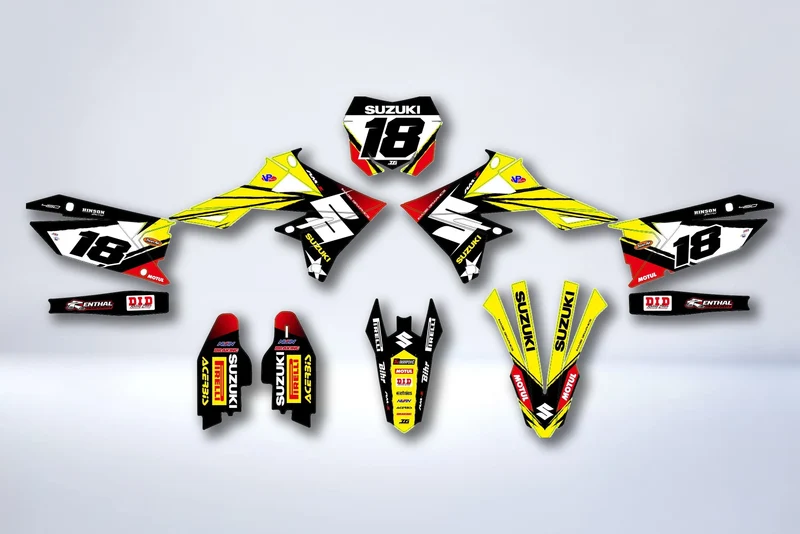 Kit déco SUZUKI RM-Z 450 2018-2025 & RM-Z 250 2019-2025 - ZYNTRIX