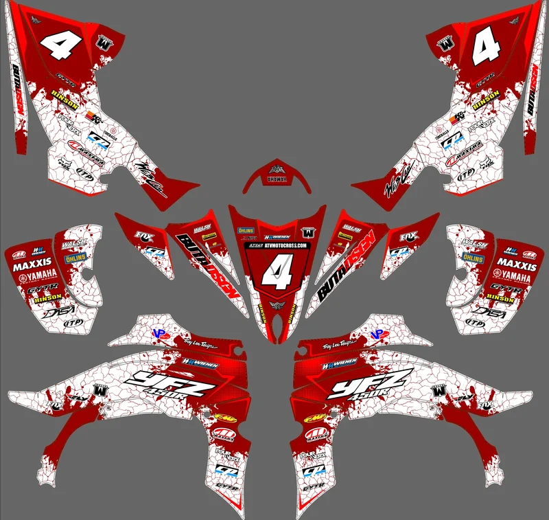 Kit déco Yamaha YFZ 450 R RAPTOR 2014-2022 - LUXION