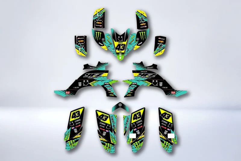 Kit déco Yamaha YFZ 450 R RAPTOR 2014-2022 - OMNORA