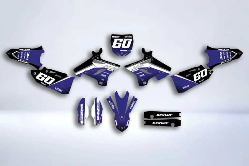 Kit déco YAMAHA YZ 125-250 2015-2021 - BLACK&BLUE
