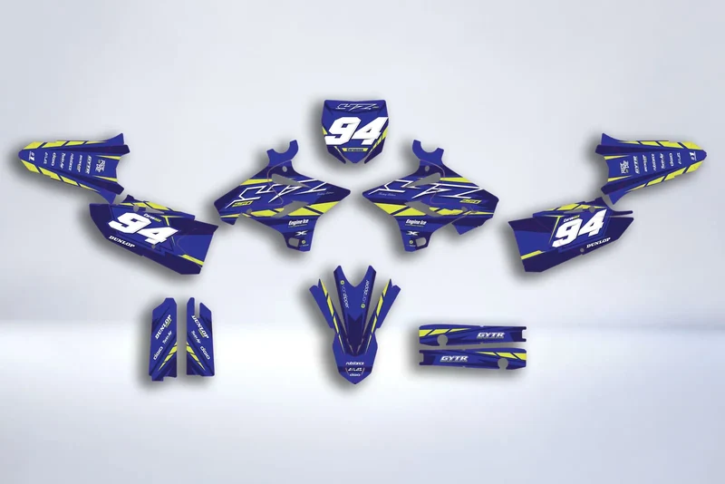 Kit Déco Yamaha YZF 250 ( 2019-2021 ) / 450 ( 2018-2022 ) - LINA BLUE