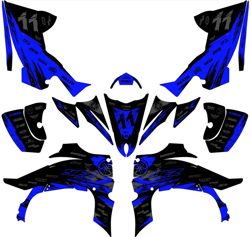 Kit déco Yamaha YFZ 450 R RAPTOR 2014-2022 - TALVEX