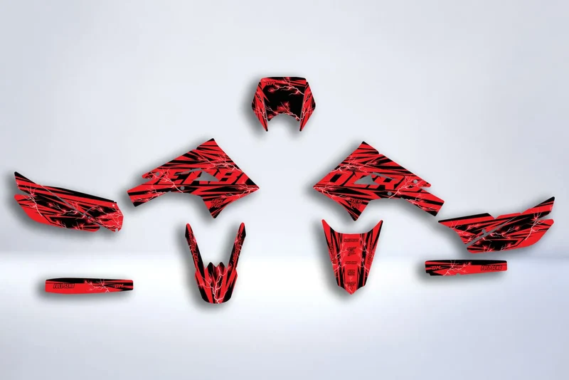 Kit Déco DERBI X-TREME / RACING 2011-2017 - INOVIA RED