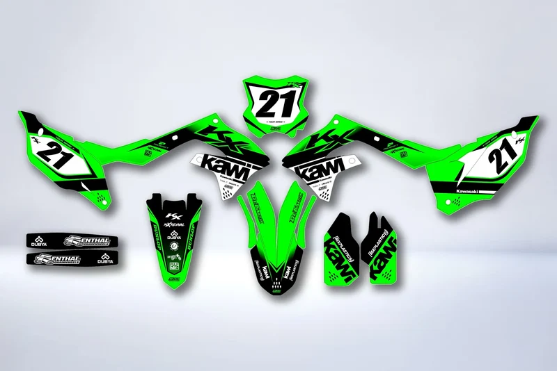 Kit Déco Kawasaki KXF 250 2021-2024 & KXF 450 2019-2023 - Zyvora