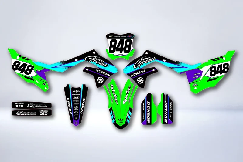 Kit Déco Kawasaki KXF 250 2021-2024 & KXF 450 2019-2023 - Veloxa
