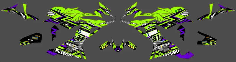 Kit Déco KAWASAKI NINJA ZX-6R 2019-2023 - VALTRON