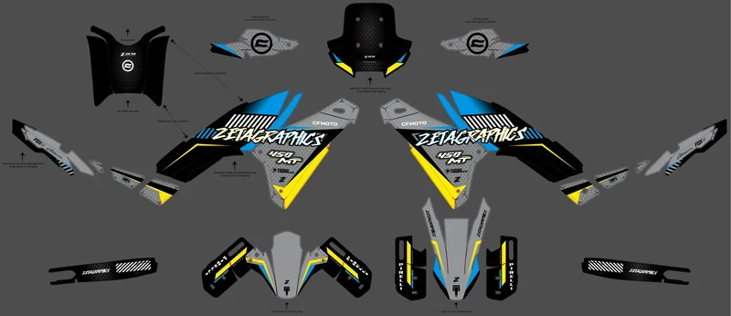 Kit Déco CF MOTO 450 MT 2024-2026 - PHORIX