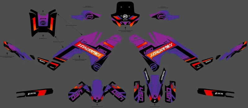 Kit Déco CF MOTO 450 MT 2024-2026 - VORALYX