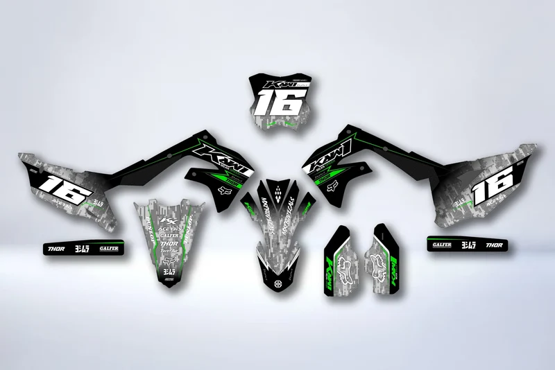 Kit Déco Kawasaki KXF 250 2021-2024 & KXF 450 2019-2023 - Xelvion