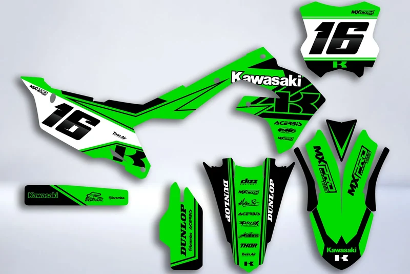 Kit Déco Kawasaki KXF 250 2021-2024 & KXF 450 2019-2023 - CLASSY