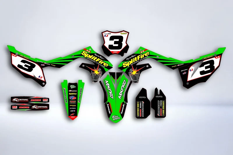 Kit Déco Kawasaki KXF 250 2021-2024 & KXF 450 2019-2023 - Dynixa