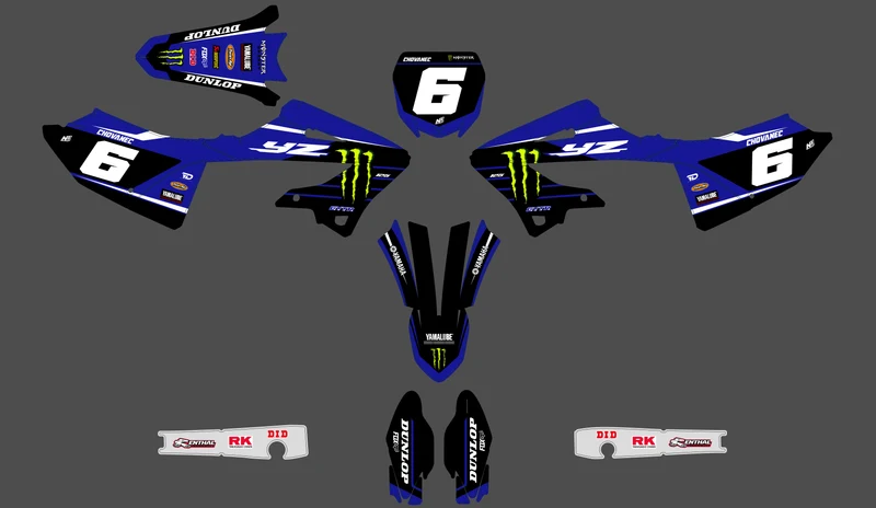 Kit Déco Yamaha YZ 125/250 2022-2025 - DYNEXA