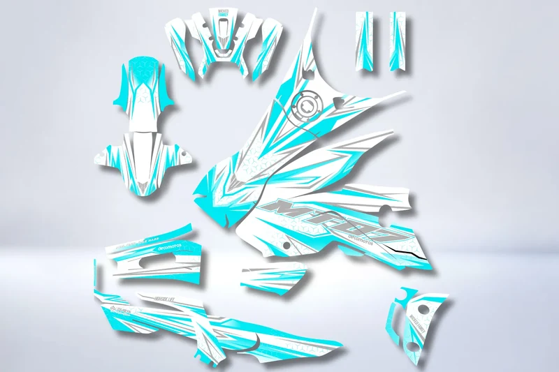 Kit Déco Yamaha MT 125 / MT 03 / MT 07 / MT 09 / MT 10 Semi-Personnalisé - LIGHT