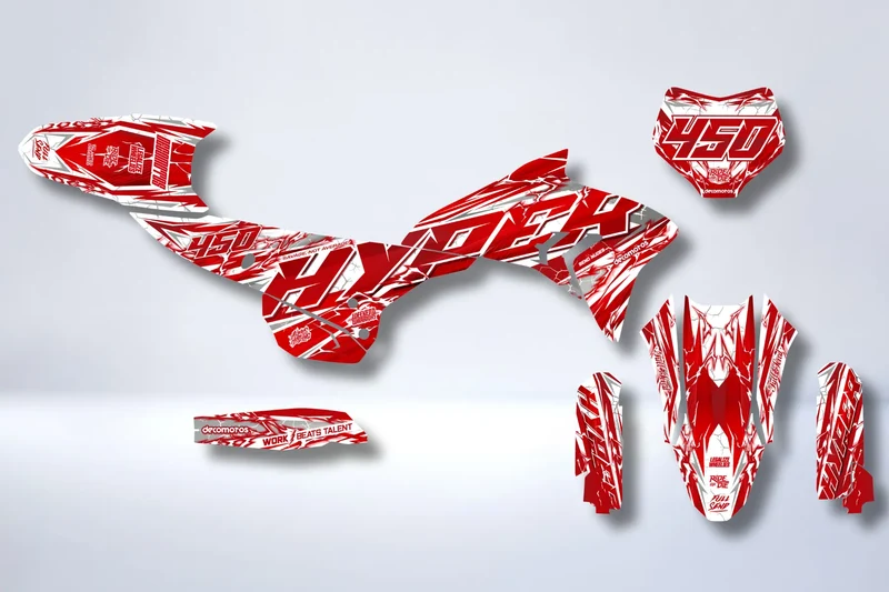 Kit déco Ducati Desmo 450 MX - Crimson