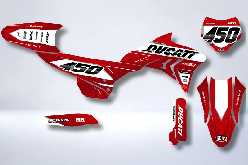 Kit déco Ducati Desmo 450 MX - Lunaris