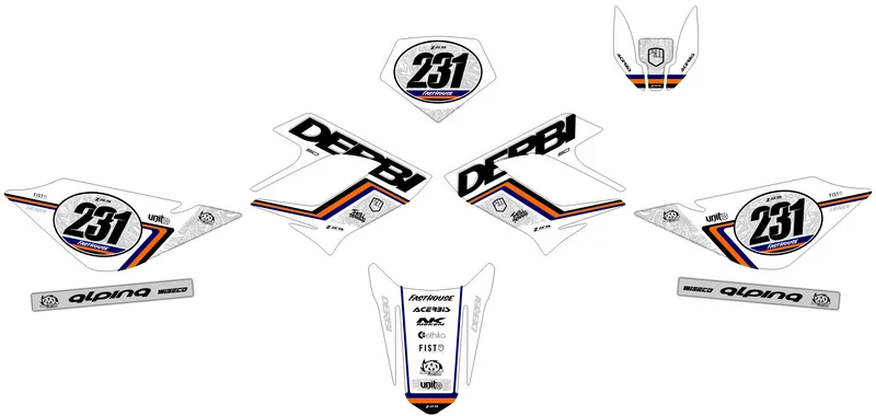 Kit Déco DERBI DRD RACING 2004-2009 - ASTRAL