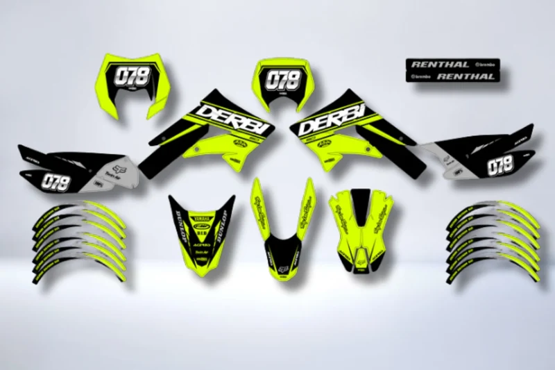 Kit Déco DERBI X-TREME / RACING 2011-2017 - YELLOW