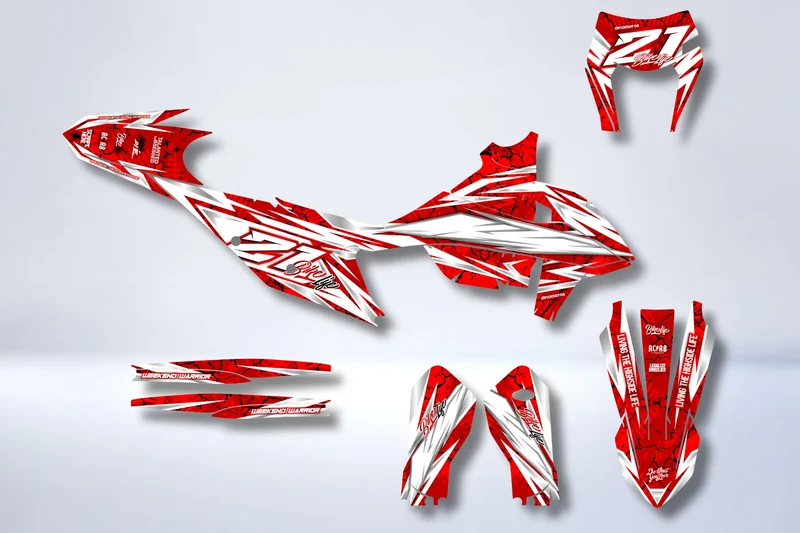 Kit Déco KTM EXC EXC-F SX SX-F 2019-2023 - BLOOD
