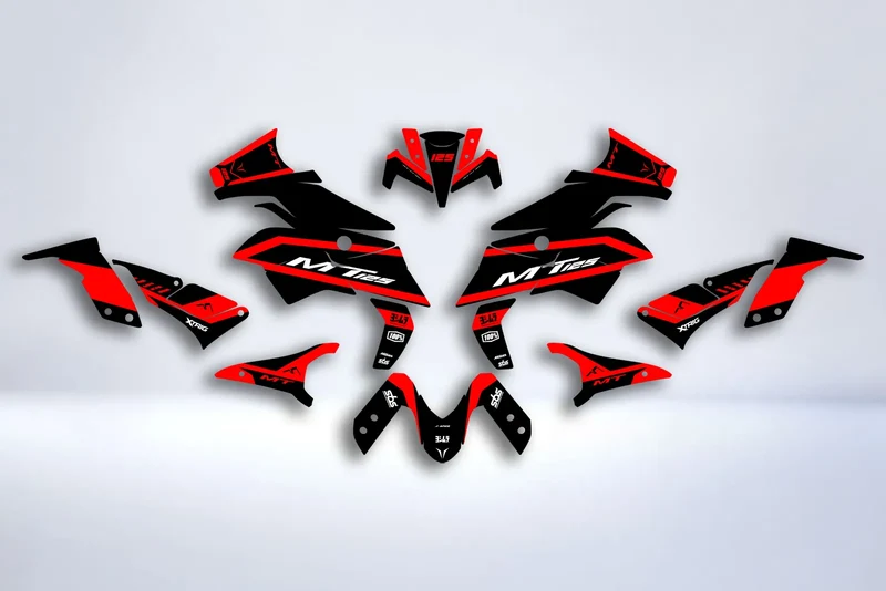 Kit Déco Yamaha MT 125 2020-2025 - ESSENZA RED