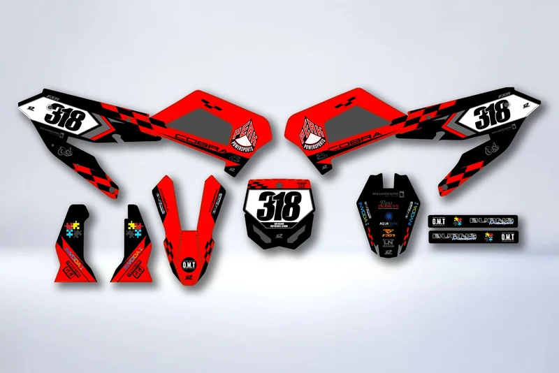 Kit déco Cobra CX65 (2022-2025), CX50JR, CX3E, CX50SR, CX50FWE (2025) - RED