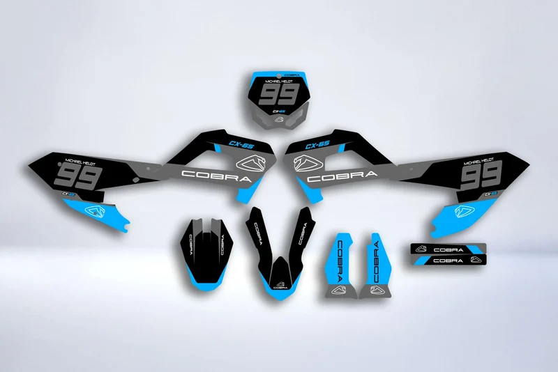 Kit déco Cobra CX65 (2022-2025), CX50JR, CX3E, CX50SR, CX50FWE (2025) - BLUE