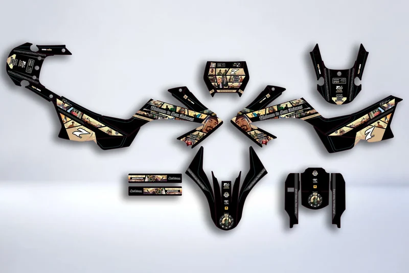 Kit Déco HONDA FMX 650 2005-2008 - SAN ANDREAS