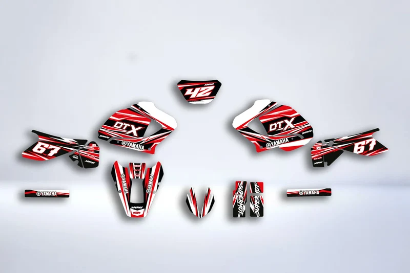 Kit Deco Yamaha DT 125 X DTX DTR 2004-2006 - Red by @tyloure_rider