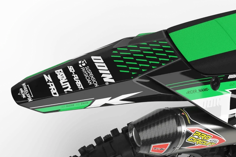 Kit Déco KAWASAKI KX 80-85-100 Semi-Personnalisé - Rythme