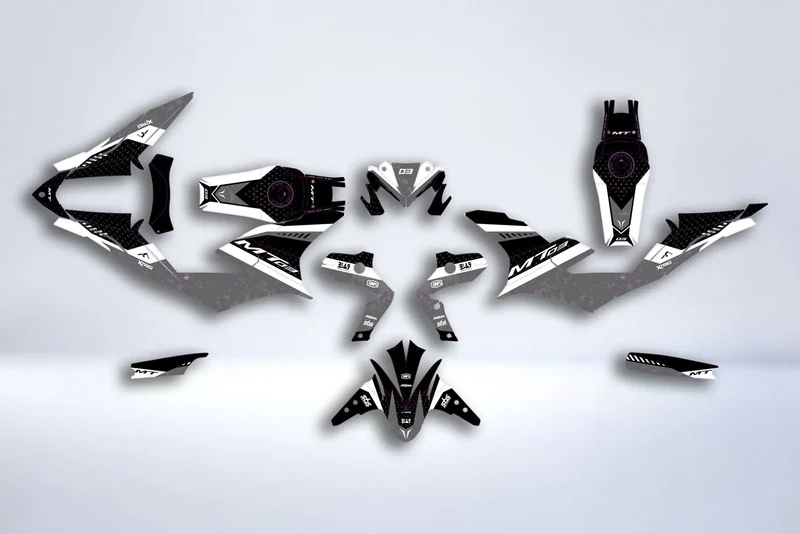 Kit Déco Yamaha MT 125 / MT 03 / MT 07 / MT 09 / MT 10 Semi-Personnalisé - ESSENZA GREY