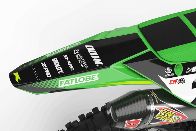 Kit Déco KAWASAKI KX 125/250 Semi-Personnalisé - Aura