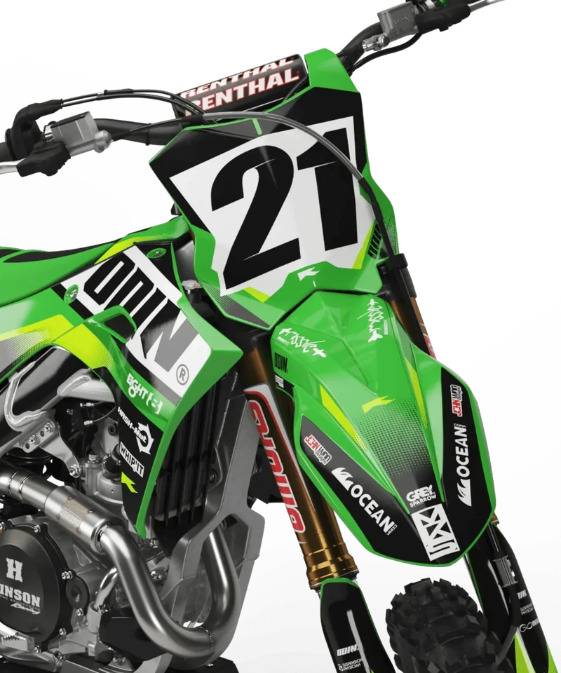 Kit Déco KAWASAKI KX 125/250 Semi-Personnalisé - Aura