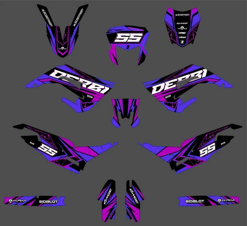 Kit Déco DERBI X-TREME / RACING 2018-2024 - PHANTYX