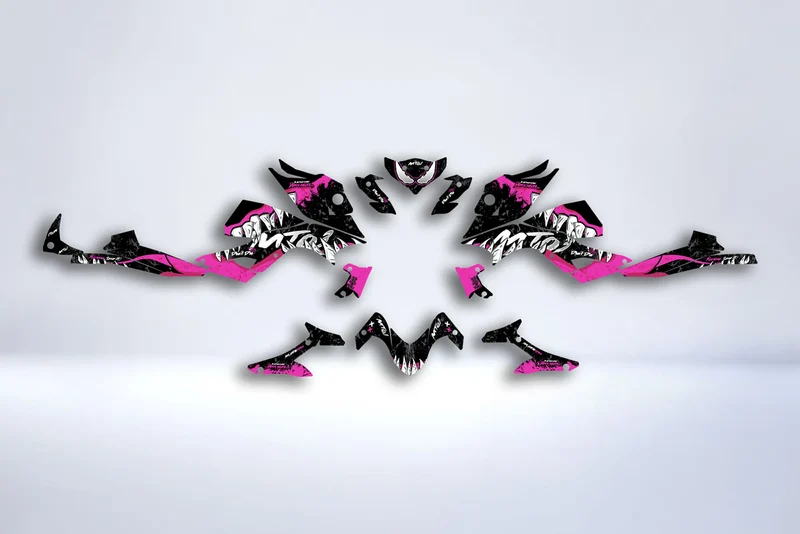 Kit Déco Yamaha MT 125 / MT 03 / MT 07 / MT 09 / MT 10 Semi-Personnalisé - PINK VENOM