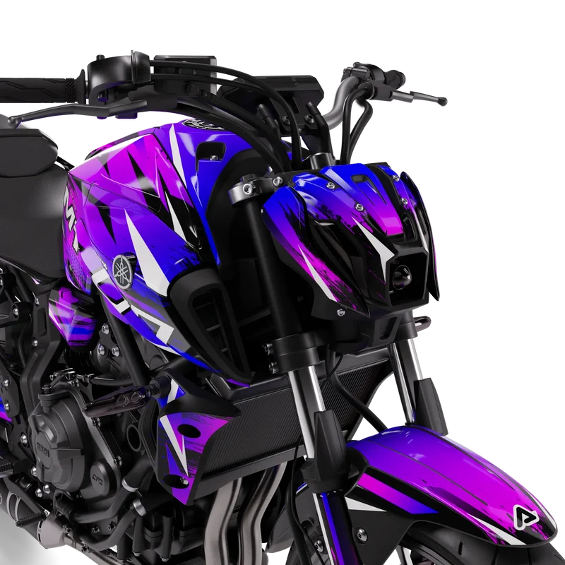Kit Déco Yamaha MT 125 / MT 03 / MT 07 / MT 09 / MT 10 Semi-Personnalisé - PURPLE