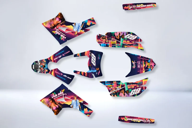 Kit Déco DERBI X-TREME / RACING 2011-2017 - VICE CITY