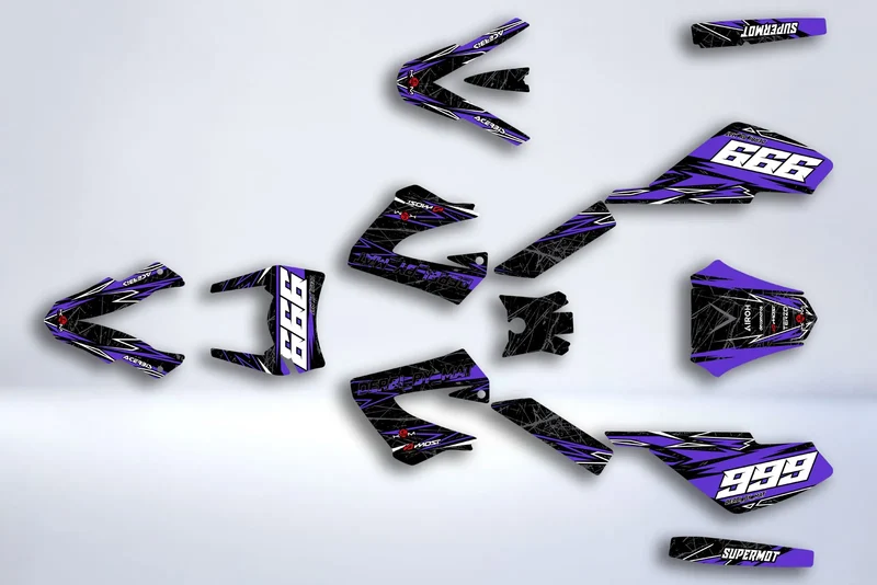 Kit Déco DERBI XTREME XRACE AVANT 2011 - PURPLE