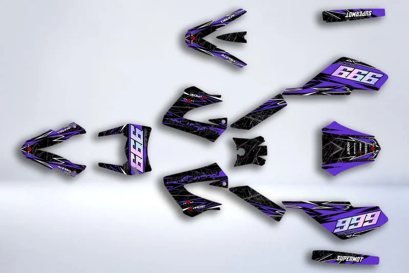 Kit Déco DERBI XTREME XRACE AVANT 2011 - PURPLE