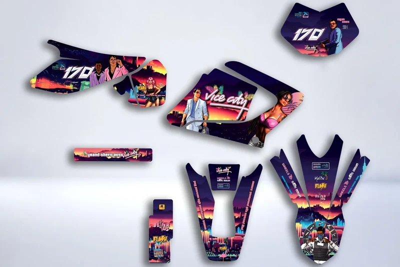 Kit Deco Yamaha DT 125 X DTX DTR 2004-2006 - VICE CITY