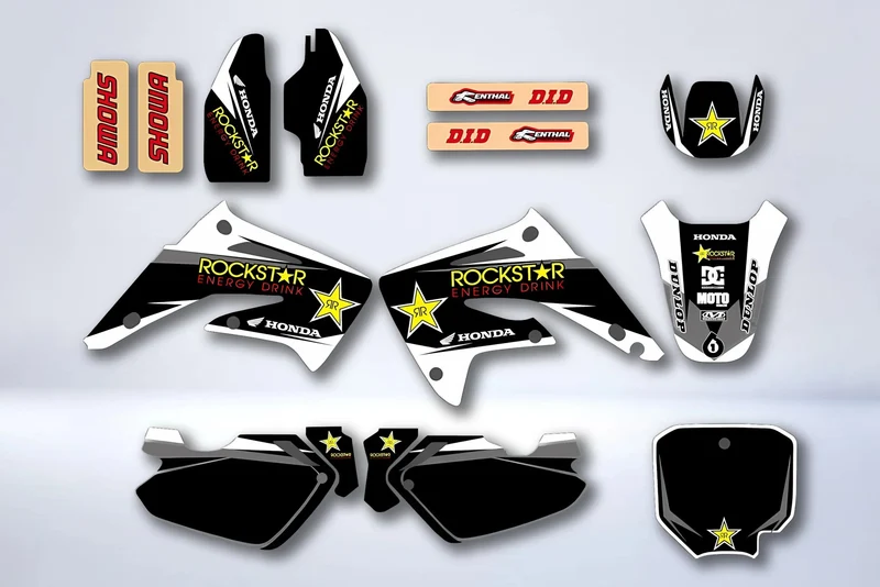 Kit Déco HONDA CR 85 2003-2012 - WHITE ROCKSTAR