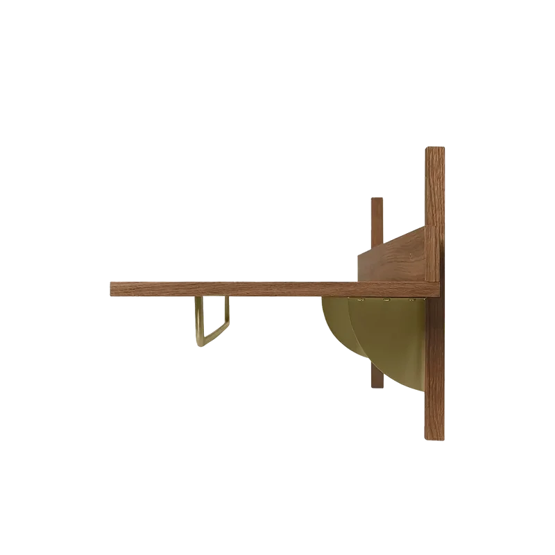Sector Rack Wandgarderobe Eiche & Messing - ferm LIVING