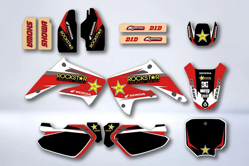 Kit Déco HONDA CR 85 2003-2012 - RED ROCKSTAR